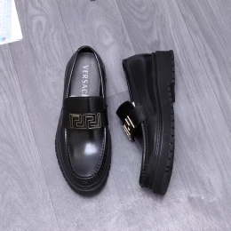 versace cuir chaussures pour homme s_127500a